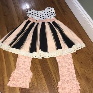 Persnickety dress with matching pants